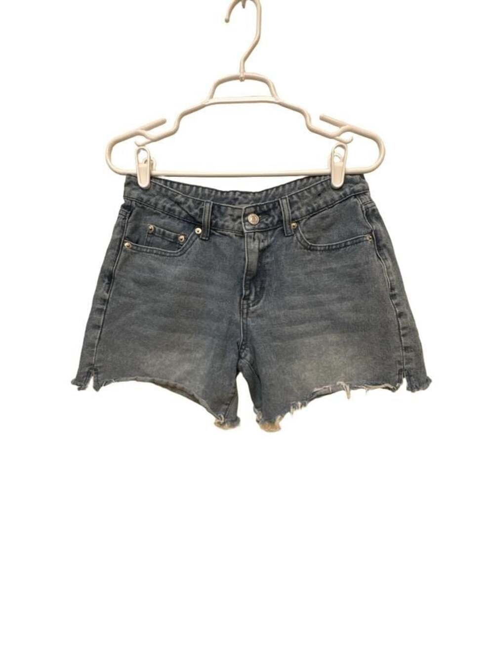 Carbon High Waisted Raw Hem Denim Shorts Size 5